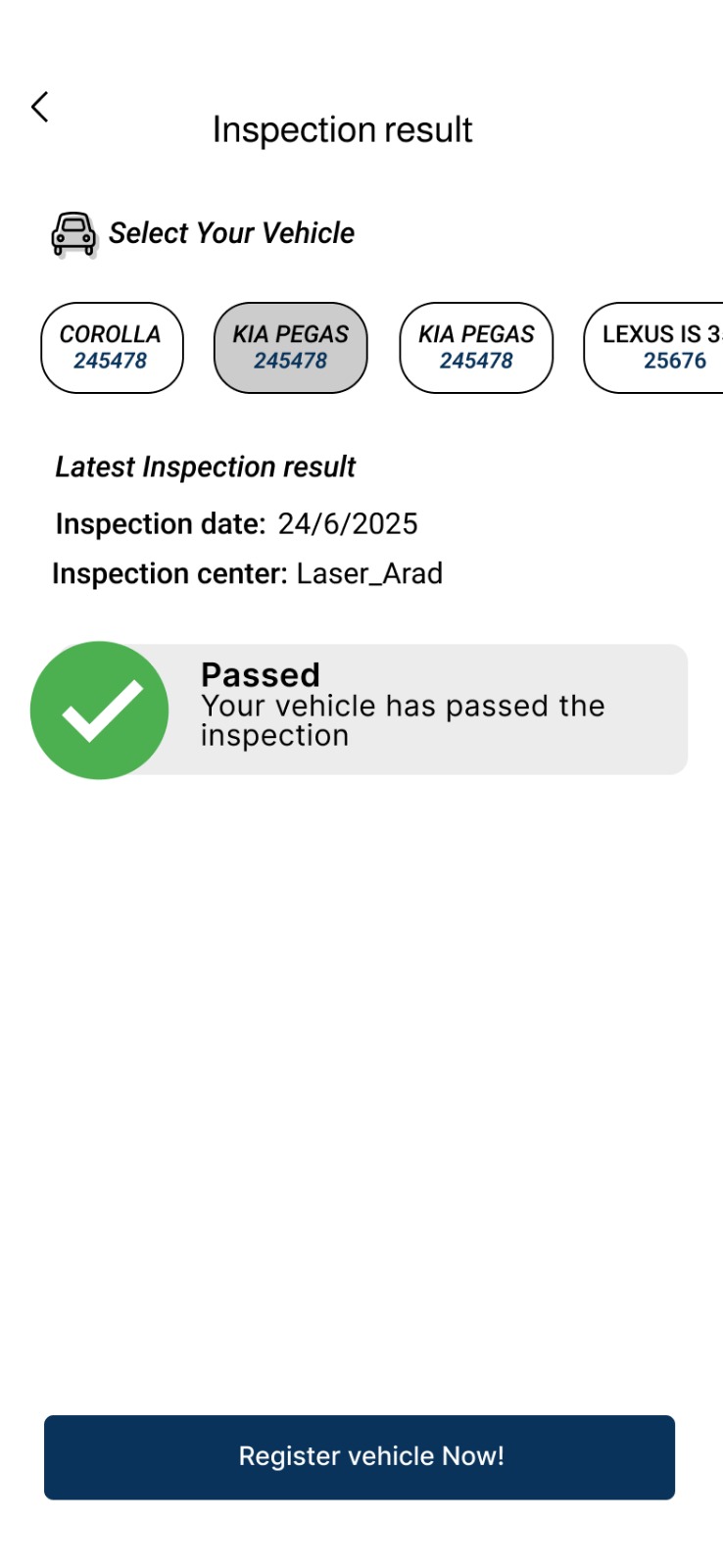 Inspection Results
